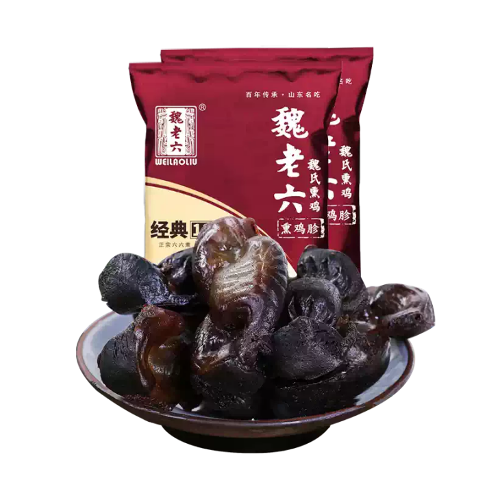 魏老六熏鸡胗 休闲零食下酒菜即食熟食鸡杂山东特产独立包装100g